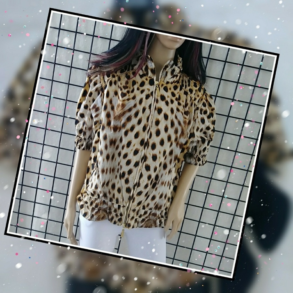 SALE! Roberto Cavalli Sz 42/M Cheetah Print Jacket